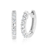 Luminesce Lab Grown 1/6 Carat Diamond Hoop Earrings in Sterling Silver