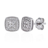 Luminesce Lab Grown 1/10 Carat Diamond Stud Earrings in Sterling Silver