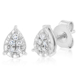 Luminesce Lab Grown 1/10 Carat Diamond Stud Earrings in Sterling Silver