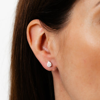 Luminesce Lab Grown 1/10 Carat Diamond Stud Earrings in Sterling Silver