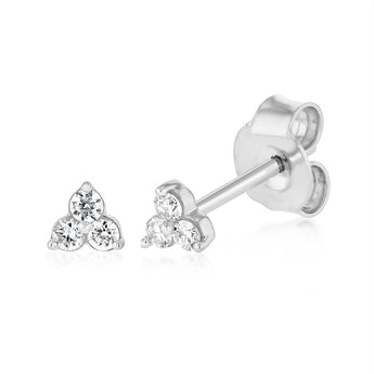 Luminesce Lab Grown 1/10 Carat Diamond Stud Earrings in Sterling Silver
