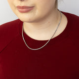 Luminesce Lab Grown 6 Carat Diamond Tennis Necklace in 9ct White Gold