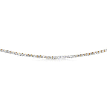 Luminesce Lab Grown 6 Carat Diamond Tennis Necklace in 9ct Yellow Gold