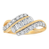 Luminesce Lab Grown 3/4 Carat Diamond Ring in 9ct Yellow Gold
