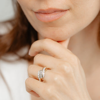 Luminesce Lab Grown 3/4 Carat Diamond Ring in 9ct Yellow Gold