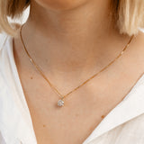 Luminesce Lab Grown 2 Carat Pendant and Earrings Set in 9ct White Gold