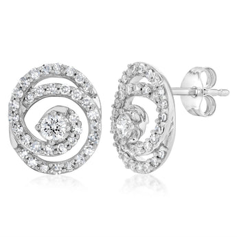 Luminesce Lab Grown 0.40 Carat Diamond Stud Earrings in 9ct White Gold