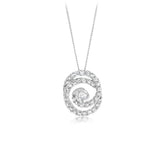 Luminesce Lab Grown 1/4 Carat Diamond Pendant on 45cm Chain in 9ct White Gold