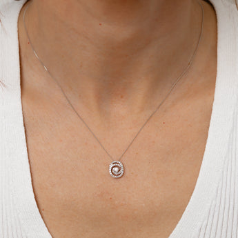 Luminesce Lab Grown 1/4 Carat Diamond Pendant on 45cm Chain in 9ct White Gold