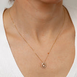 Luminsce Lab Grown 1/4 Carat Diamond Pendant on 45cm Chain in 9ct Yellow Gold