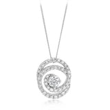 Luminesce Lab Grown 0.40 Carat Diamond Pendant on 45cm Chain in 9ct White Gold