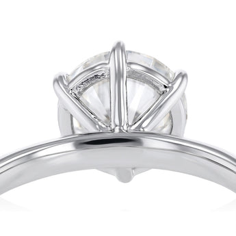 Luminesce Lab Grown 1.70 Carat Diamond Solitaire Ring in Sterling Silver