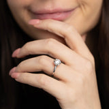 Luminesce Lab Grown 1.70 Carat Diamond Solitaire Ring in Sterling Silver