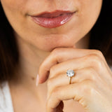 Luminesce Lab Grown 2 Carat Diamond Solitaire Ring in 9ct Yellow Gold