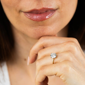 Luminesce Lab Grown 2 Carat Diamond Solitaire Ring in 9ct Yellow Gold