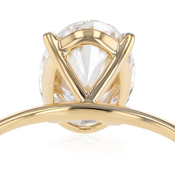 Luminesce Lab Grown 2 Carat Diamond Oval Solitaire in 9ct Yellow Gold