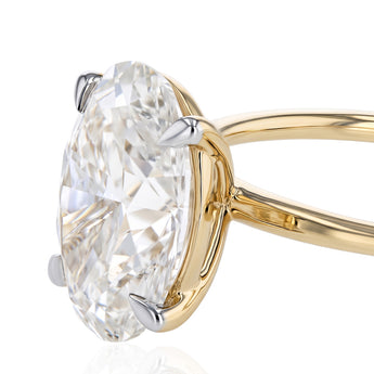 Luminesce Lab Grown 2 Carat Diamond Oval Solitaire in 9ct Yellow Gold
