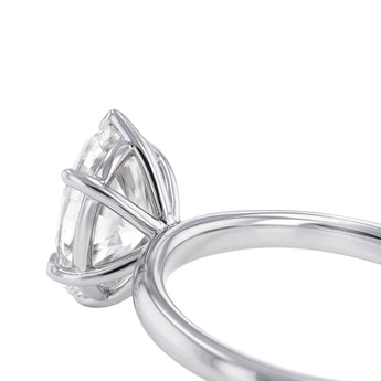 Luminesce Lab Grown 1.70 Carat Diamond Oval Solitaire in Sterling Silver
