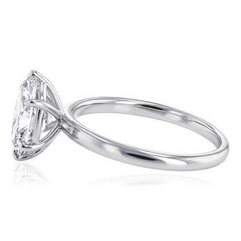 Luminesce Lab Grown 1.70 Carat Diamond Oval Solitaire in Sterling Silver