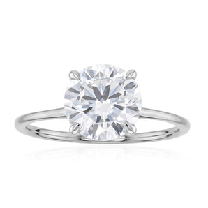 Lumiensce Lab Grown 2 Carat Diamond Solitaire Ring in 9ct White Gold