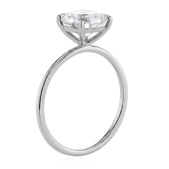 Lumiensce Lab Grown 2 Carat Diamond Solitaire Ring in 9ct White Gold