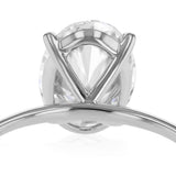 Luminesce Lab Grown 2 Carat Diamond Oval Solitaire Ring in 9ct White Gold
