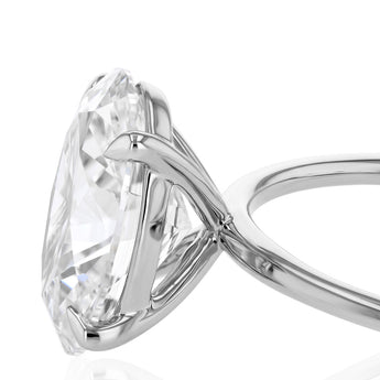 Luminesce Lab Grown 2 Carat Diamond Oval Solitaire Ring in 9ct White Gold
