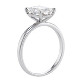 Luminesce Lab Grown 1.70 Carat Diamond Radiant Solitaire Ring in Sterling Silver