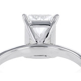 Luminesce Lab Grown 1.70 Carat Diamond Radiant Solitaire Ring in Sterling Silver