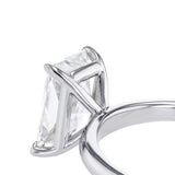 Luminesce Lab Grown 1.70 Carat Diamond Radiant Solitaire Ring in Sterling Silver