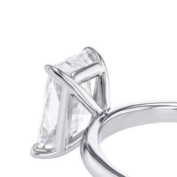 Luminesce Lab Grown 1.70 Carat Diamond Radiant Solitaire Ring in Sterling Silver