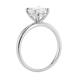 Luminesce Lab Grown 1.70 Carat Diamond Elongated Cushion Solitaire Ring in Sterling Silver