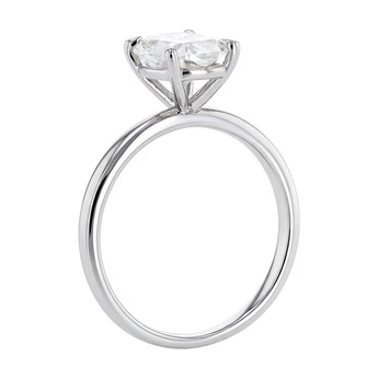Luminesce Lab Grown 1.70 Carat Diamond Elongated Cushion Solitaire Ring in Sterling Silver