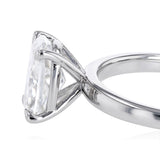 Luminesce Lab Grown 1.70 Carat Diamond Elongated Cushion Solitaire Ring in Sterling Silver