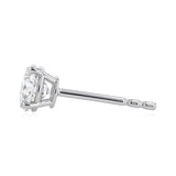 Luminesce Lab Grown 1 Carat Diamond Solitaire Stud Earrings in Sterling Silver