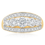 Luminesce Lab Grown 1.30 Carat Diamond Ring in 9ct Yellow Gold