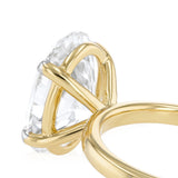 Luminesce Lab Grown 5 Carat Diamond Oval Solitaire in 9ct yellow Gold