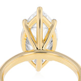 Luminesce Lab Grown 5 Carat Diamond Marquise Solitaire Ring in 9ct Yellow Gold