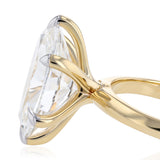 Lumiensce Lab Grown 8 Carat Diamond Oval Solitaire Ring in 9ct Yellow Gold