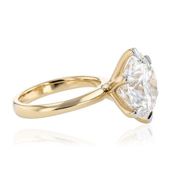 Luminesce Lab Grown 8 Carat Diamond Brilliant Solitaire Ring in 9ct Yellow Gold