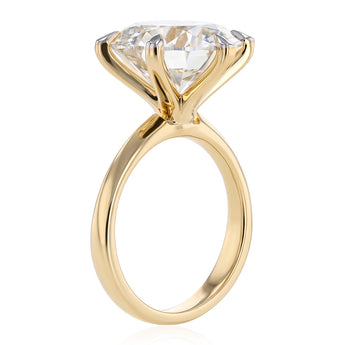 Luminesce Lab Grown 8 Carat Diamond Brilliant Solitaire Ring in 9ct Yellow Gold