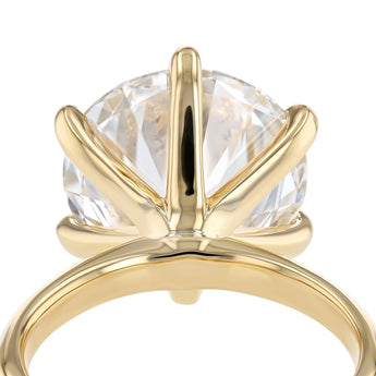Luminesce Lab Grown 8 Carat Diamond Brilliant Solitaire Ring in 9ct Yellow Gold