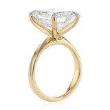Luminesce Lab Grown 8 Carat Diamond Emerald Solitaire Ring in 9ct Yellow Gold