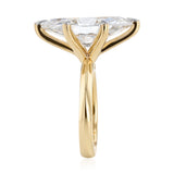 Luminsesce Lab Grown 8 Carat Diamond Marquise Solitaire Ring in 9ct Yellow Gold