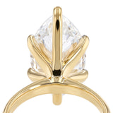 Luminsesce Lab Grown 8 Carat Diamond Marquise Solitaire Ring in 9ct Yellow Gold
