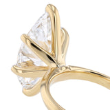 Luminsesce Lab Grown 8 Carat Diamond Marquise Solitaire Ring in 9ct Yellow Gold