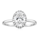 Luminesce Lab Grown 1.10 Carat Diamond Oval Ring in Sterling Silver