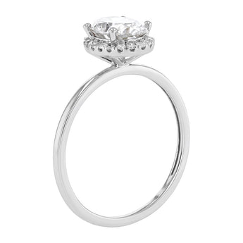 Luminesce Lab Grown 1.10 Carat Diamond Oval Ring in Sterling Silver
