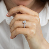 Lumiensce Lab Grown 1 Carat Diamond Bridal Set Ring in 9ct Yellow Gold