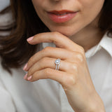 Luminesce Lab Grown 1 Carat Diamond Bridal Set Ring in 9ct Yellow Gold